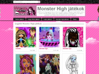 Monster high játékok ingyen